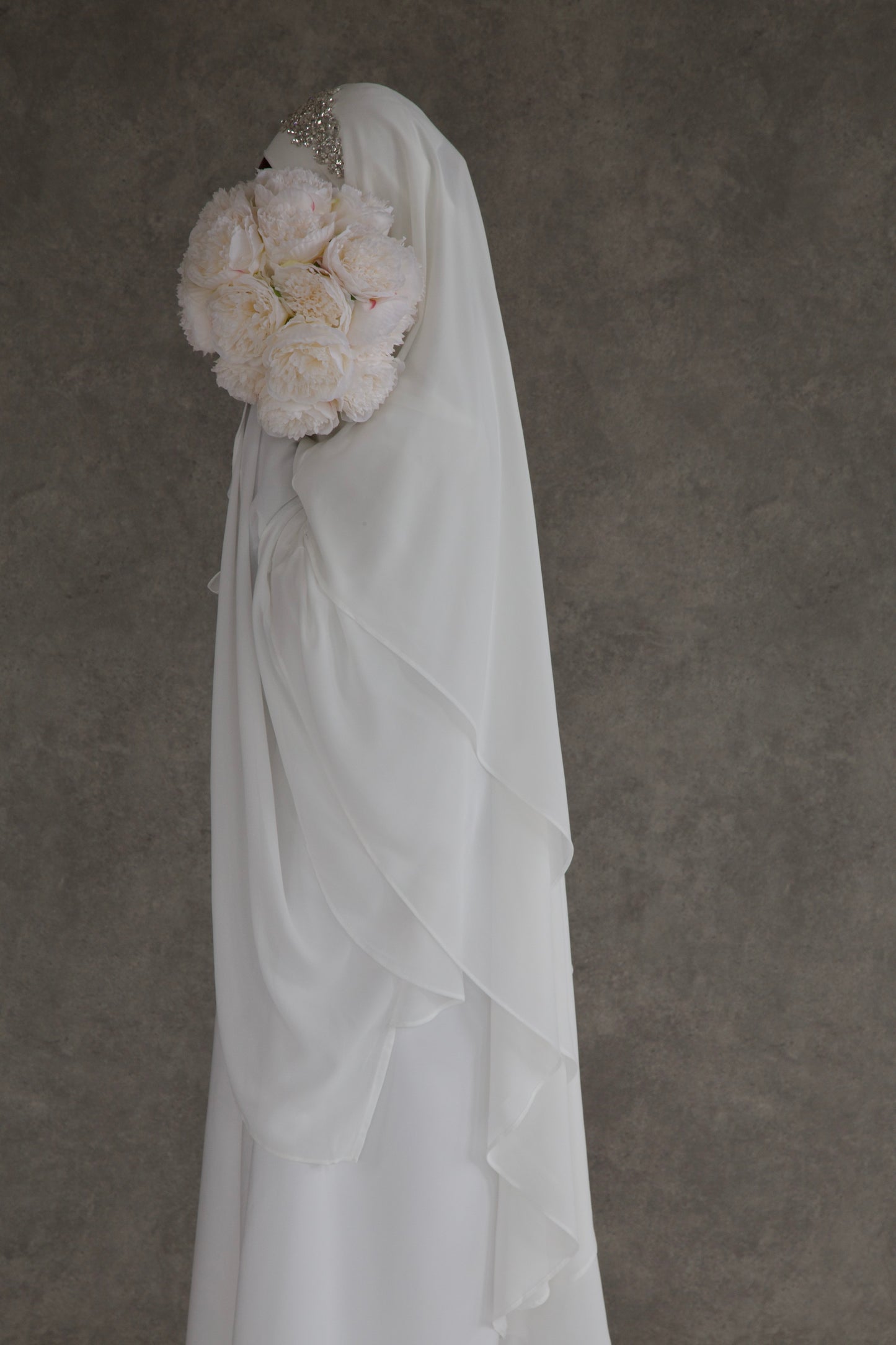 Embellished bridal hijab image 2